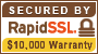 Secured by Rapid SSL.